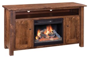 Barn Floor 60'' Fireplace TV Stand