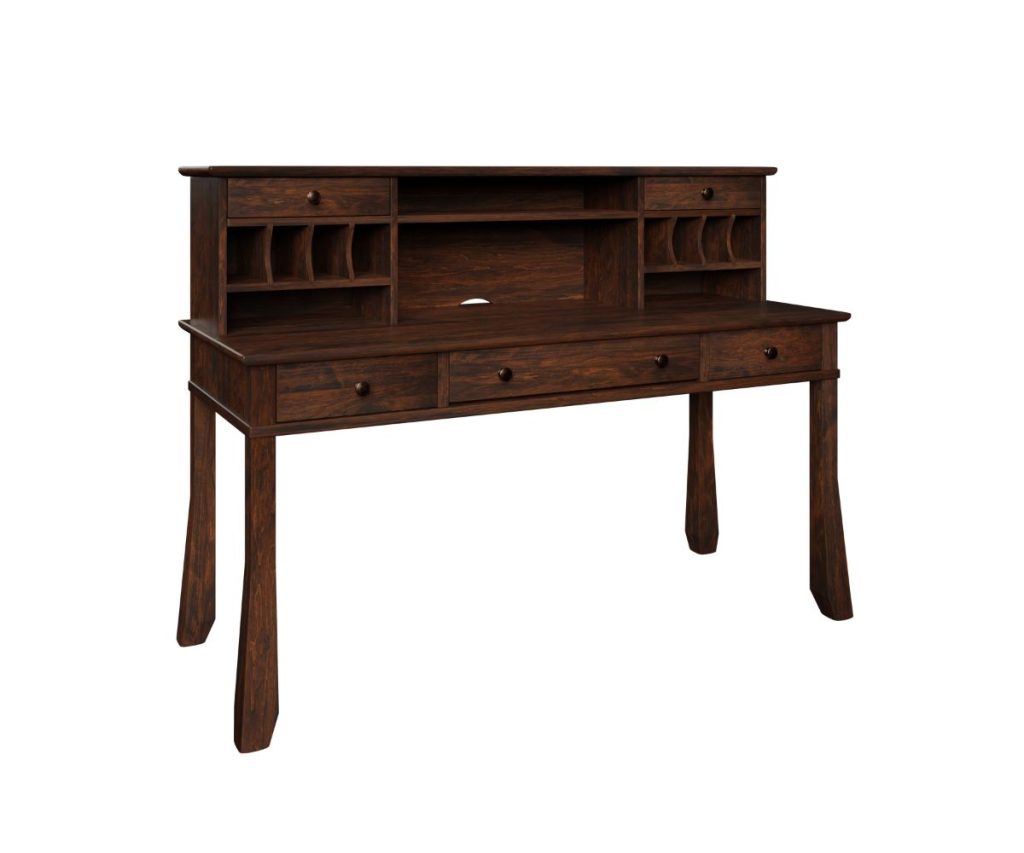 Craftsman Desk with Hutchtop