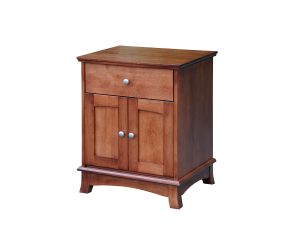 Crescent 1 Drawer 2 Door Nightstand