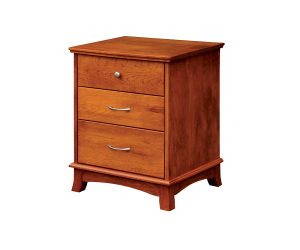 Crescent 3 Drawer Nightstand