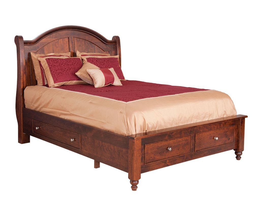 Sleigh Bed with Storage
